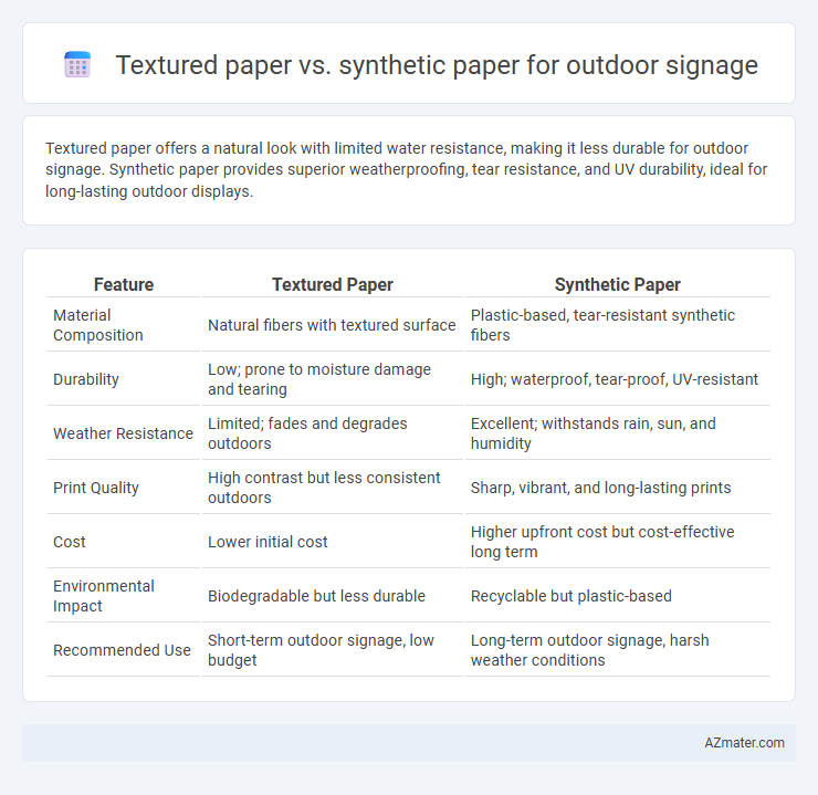 Textured paper vs. synthetic paper for outdoor signage - What is The Difference?