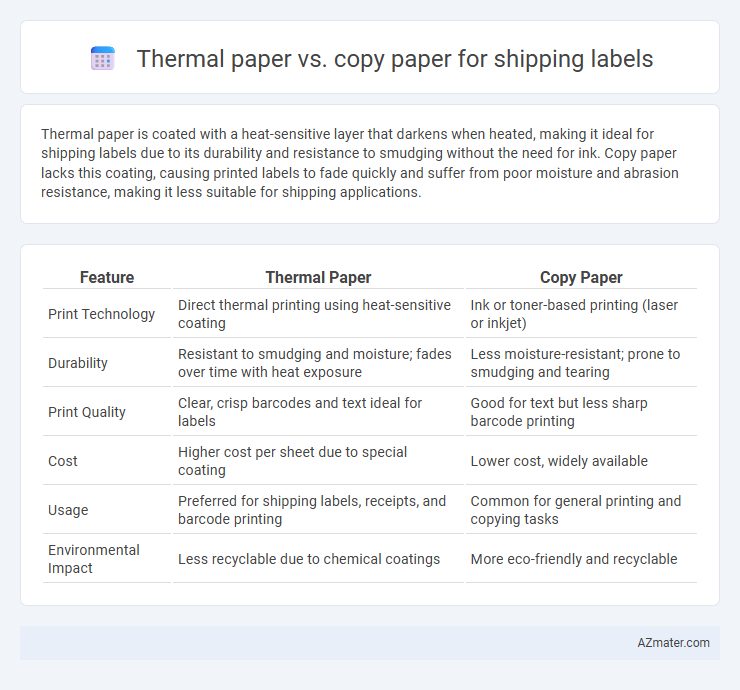 Thermal paper vs. copy paper for shipping labels - What is The Difference?