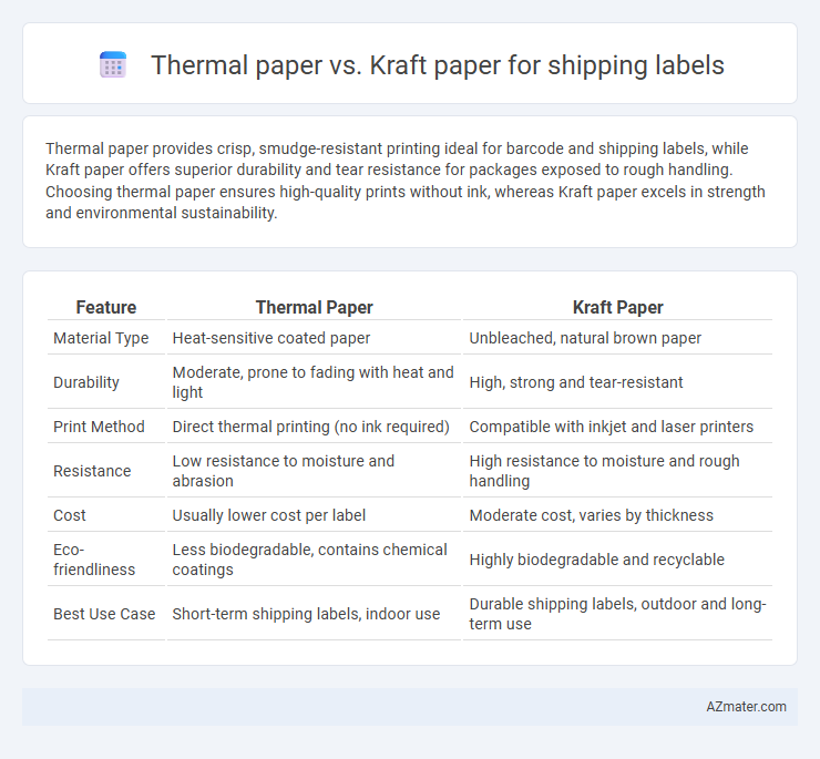 Thermal paper vs. Kraft paper for shipping labels - What is The Difference?