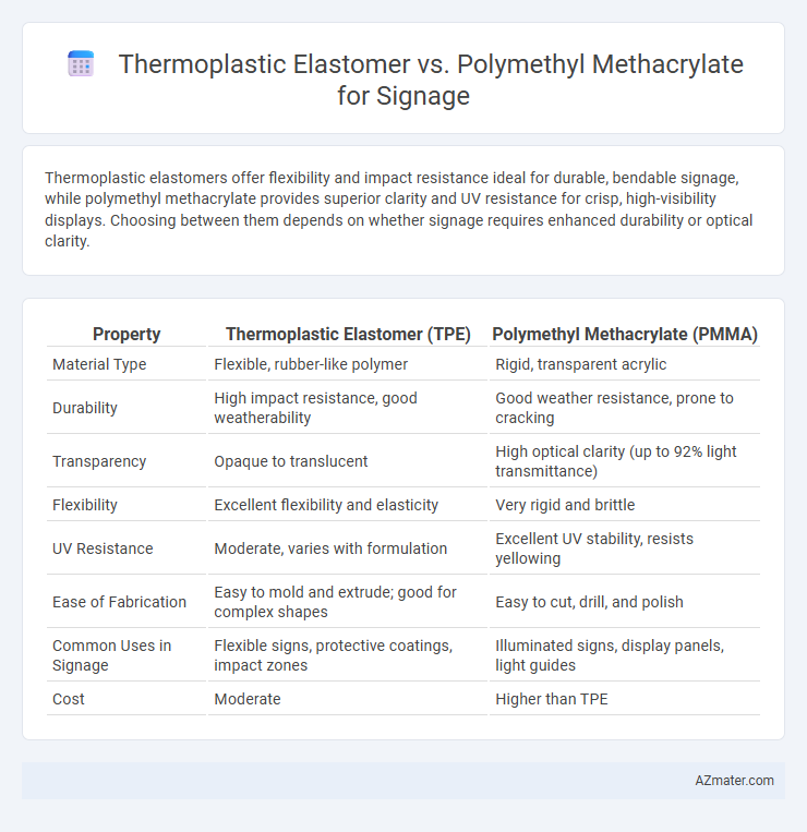Thermoplastic Elastomer vs. Polymethyl Methacrylate for Signage - What is The Difference?