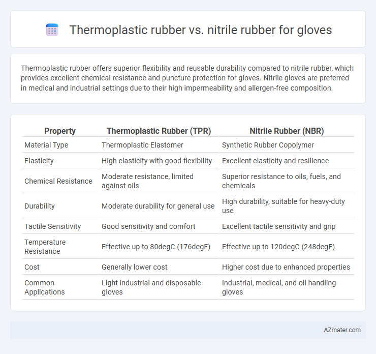 Thermoplastic rubber vs. nitrile rubber for gloves - What is The Difference?