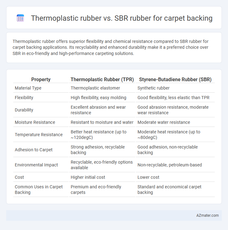 Thermoplastic rubber vs. SBR rubber for carpet backing - What is The Difference?
