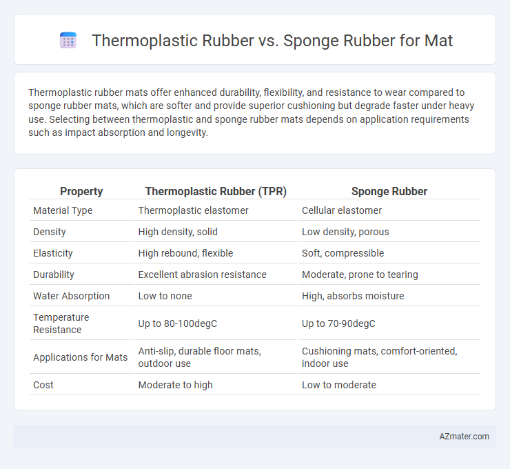 Thermoplastic Rubber vs. Sponge Rubber for Mat - What is The Difference?
