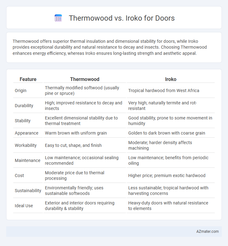 Thermowood vs. Iroko for Doors - What is The Difference?