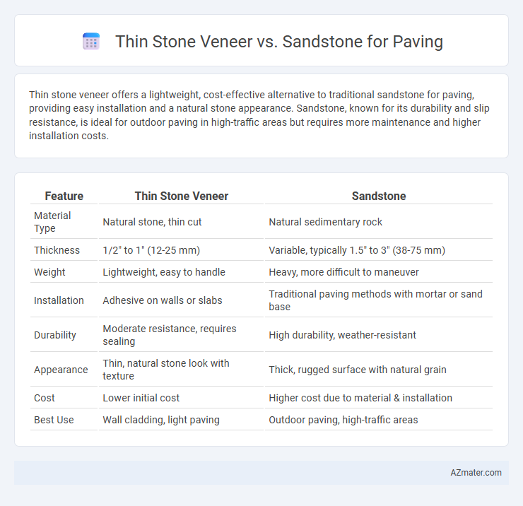 Thin Stone Veneer vs. Sandstone for Paving - What is The Difference?