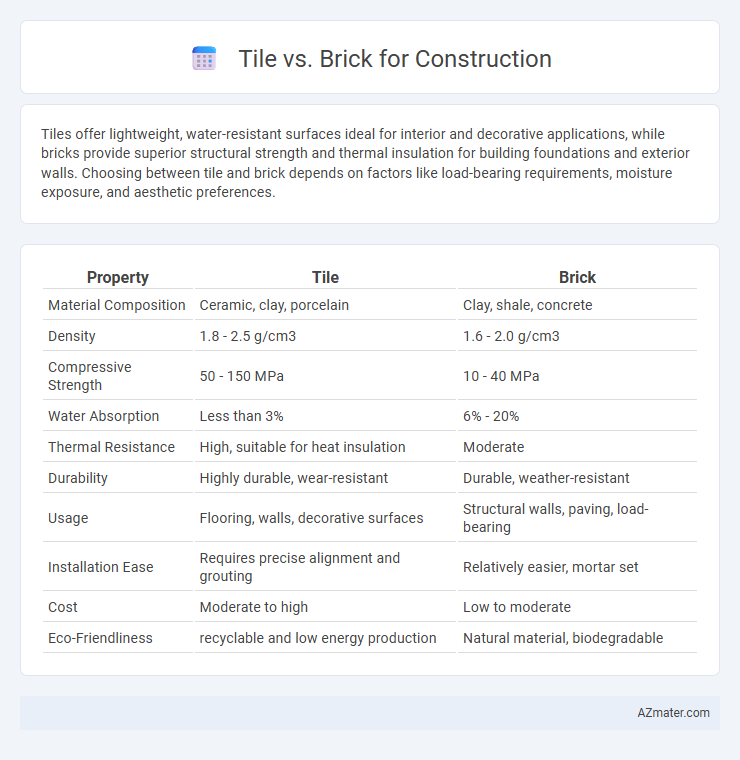 Tile vs. Brick for Construction - What is The Difference?