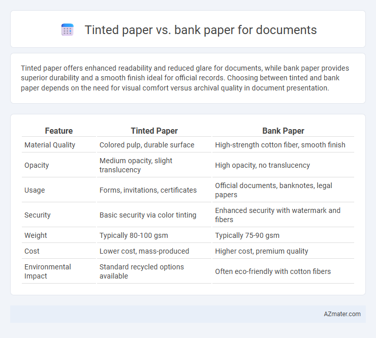 Tinted paper vs. bank paper for documents - What is The Difference?