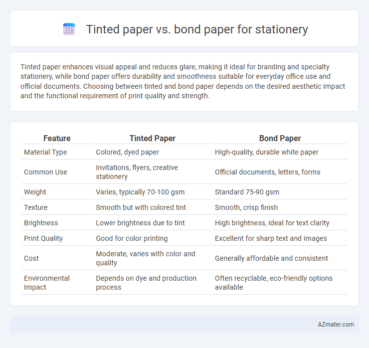 Tinted paper vs. bond paper for stationery - What is The Difference?