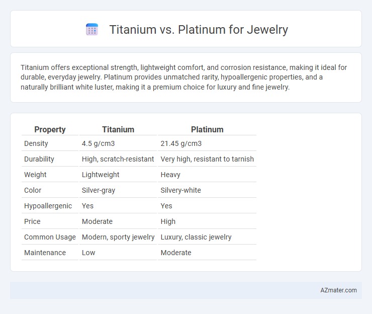 Titanium vs. Platinum for Jewelry - What is The Difference?