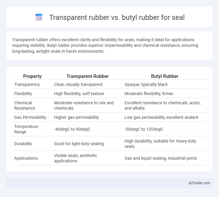 Transparent rubber vs. butyl rubber for seal - What is The Difference?