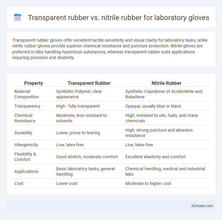 Transparent rubber vs. nitrile rubber for laboratory gloves - What is The Difference?