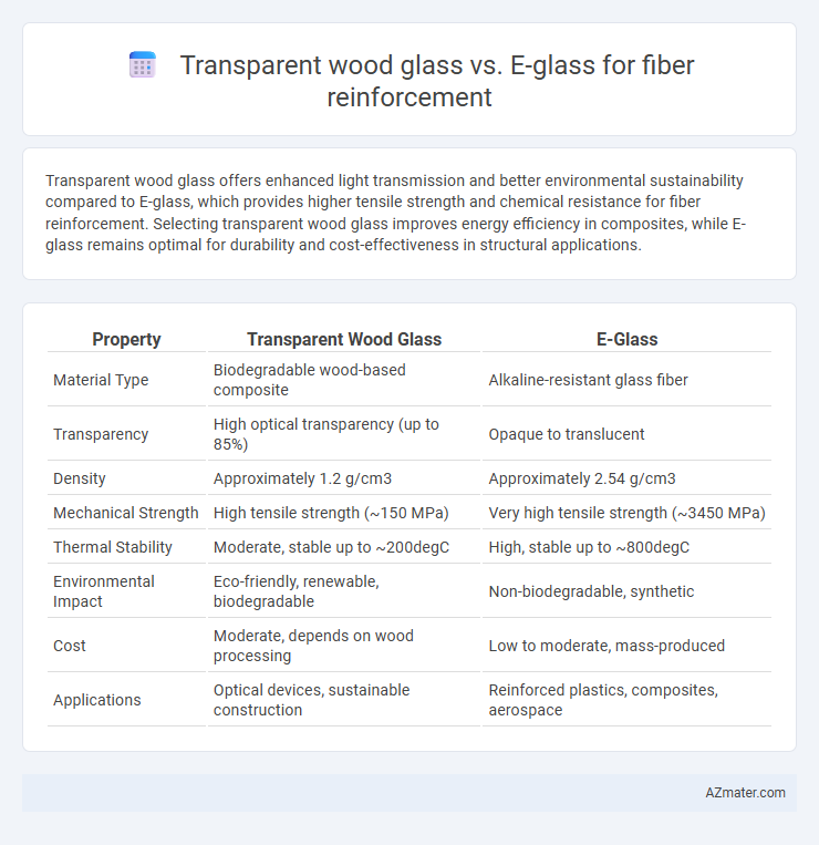 Transparent wood glass vs. E-glass for fiber reinforcement - What is The Difference?