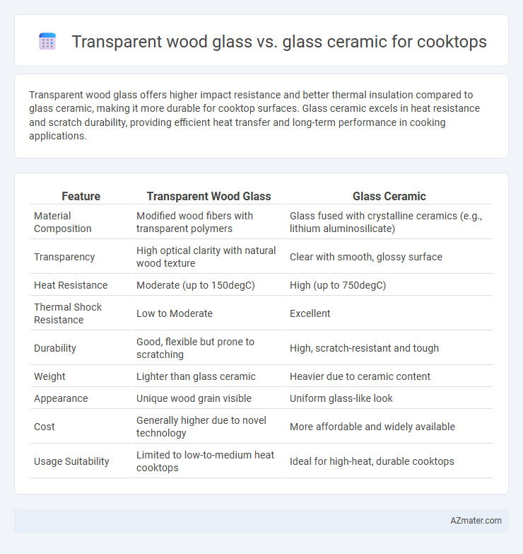 Transparent wood glass vs. glass ceramic for cooktops - What is The Difference?