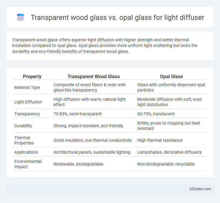 Transparent wood glass vs. opal glass for light diffuser - What is The Difference?