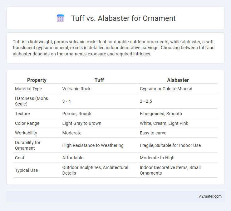 Tuff vs. Alabaster for Ornament - What is The Difference?