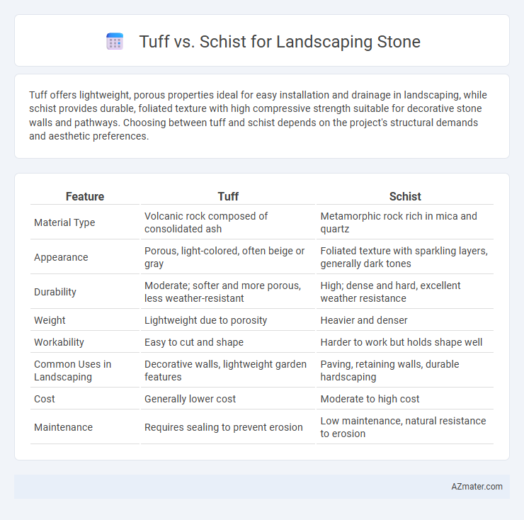 Tuff vs. Schist for Landscaping Stone - What is The Difference?