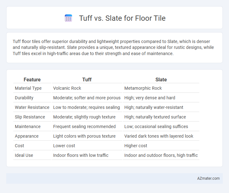 Tuff vs. Slate for Floor Tile - What is The Difference?