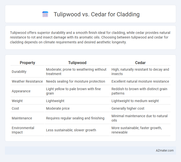 Tulipwood vs. Cedar for Cladding - What is The Difference?