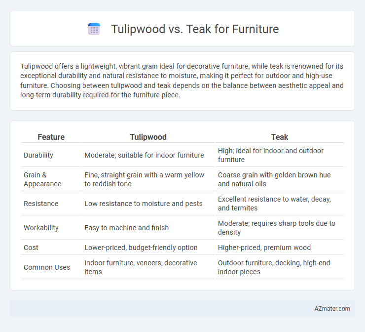 Tulipwood vs. Teak for Furniture - What is The Difference?
