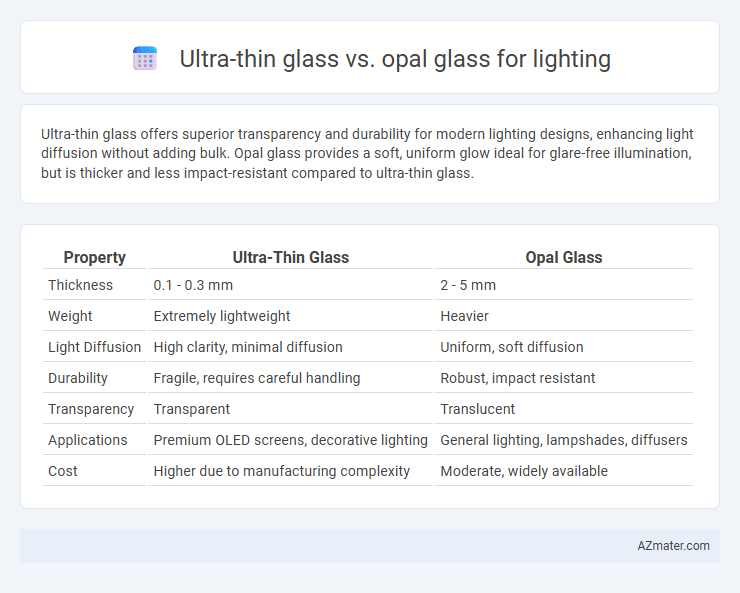 Ultra-thin glass vs. opal glass for lighting - What is The Difference?
