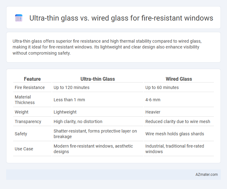 Ultra-thin glass vs. wired glass for fire-resistant windows - What is The Difference?