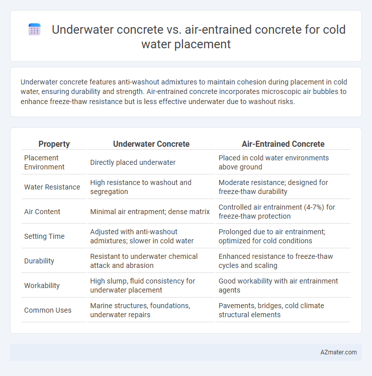 Underwater concrete vs. air-entrained concrete for cold water placement - What is The Difference?