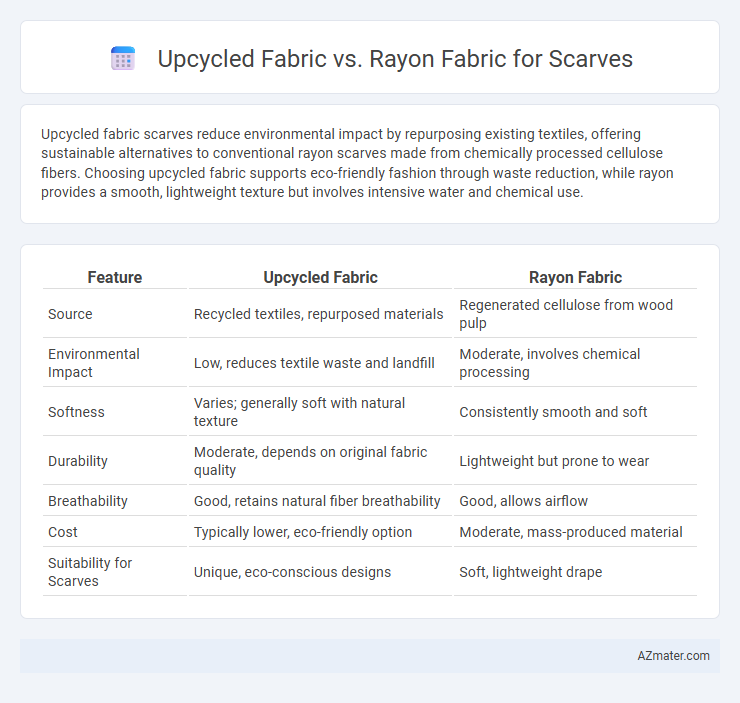 Upcycled Fabric vs. Rayon Fabric for Scarves - What is The Difference?