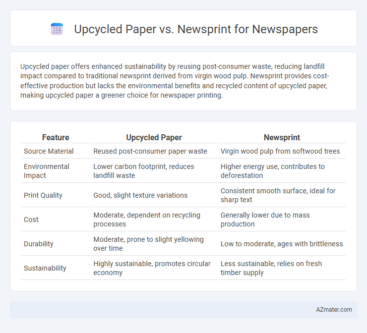 Upcycled Paper vs. Newsprint for Newspapers - What is The Difference?