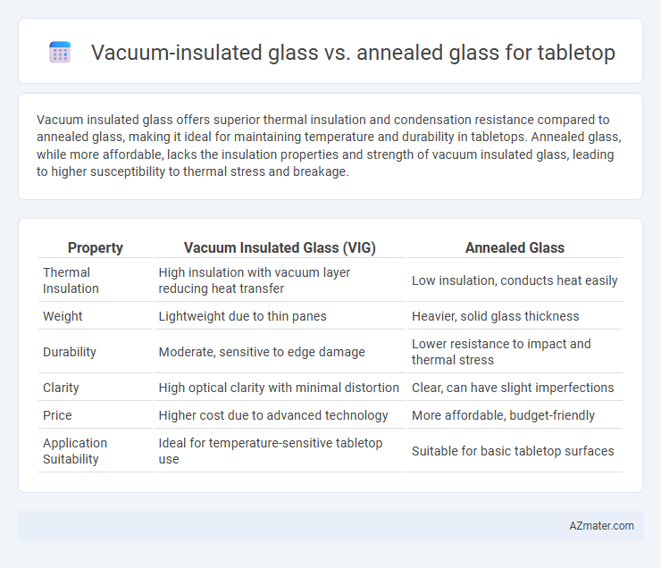 Vacuum-insulated glass vs. annealed glass for tabletop - What is The Difference?