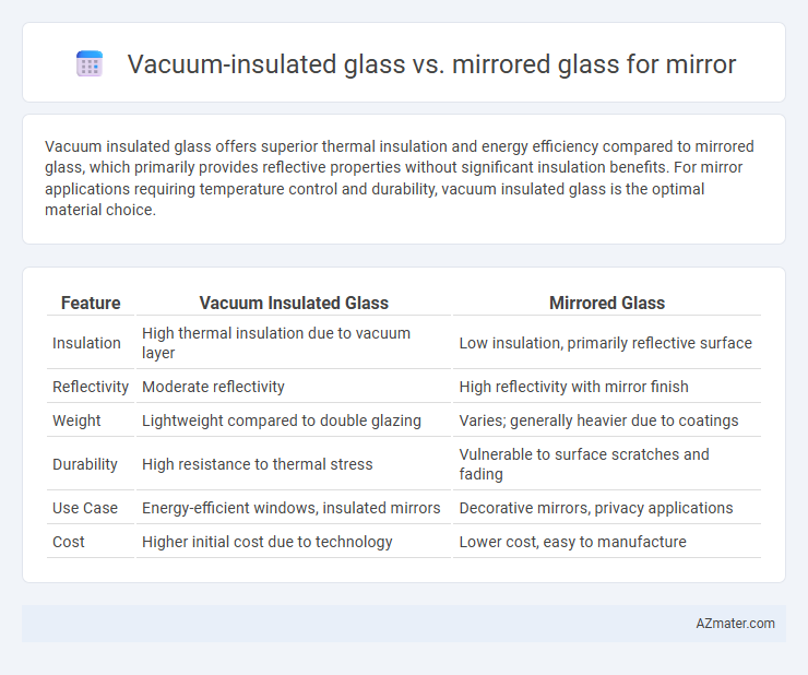 Vacuum-insulated glass vs. mirrored glass for mirror - What is The Difference?