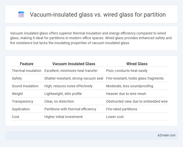 Vacuum-insulated glass vs. wired glass for partition - What is The Difference?
