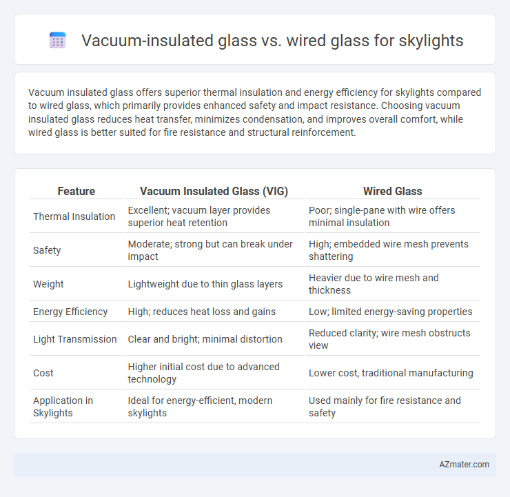 Vacuum-insulated glass vs. wired glass for skylights - What is The Difference?