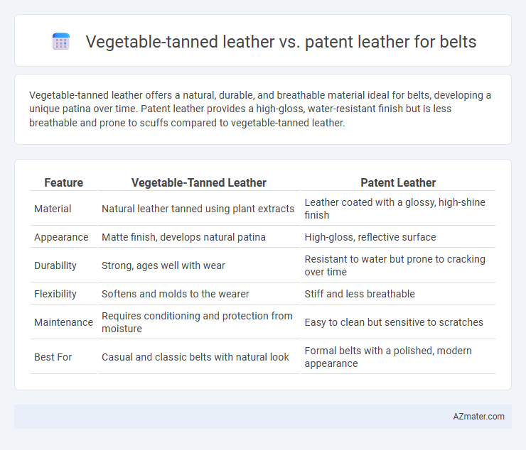 Vegetable-tanned leather vs. patent leather for belts - What is The Difference?