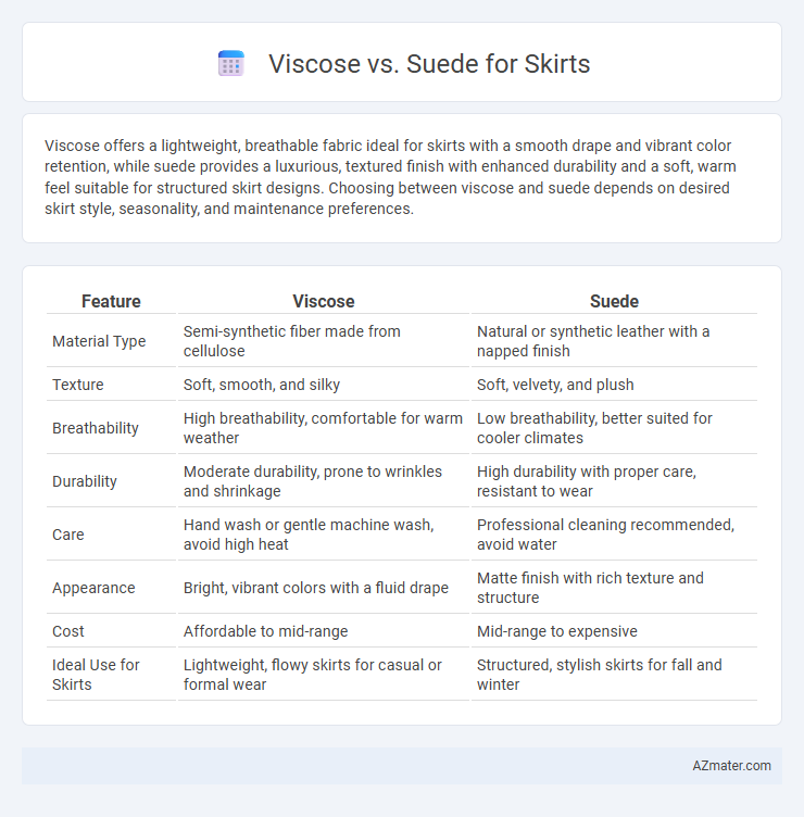 Viscose vs. Suede for Skirts - What is The Difference?