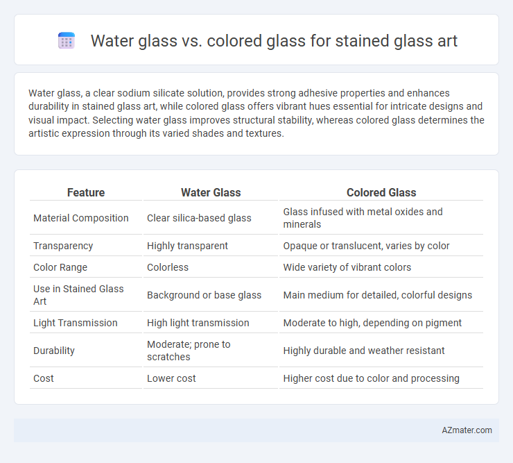 Water glass vs. colored glass for stained glass art - What is The Difference?