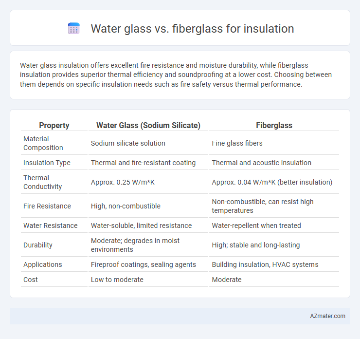 Water glass vs. fiberglass for insulation - What is The Difference?