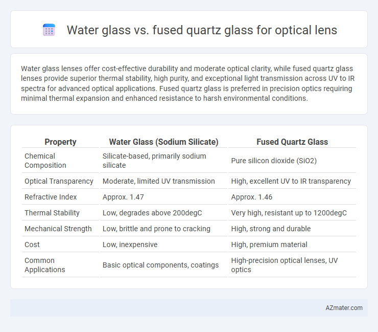 Water glass vs. fused quartz glass for optical lens - What is The Difference?