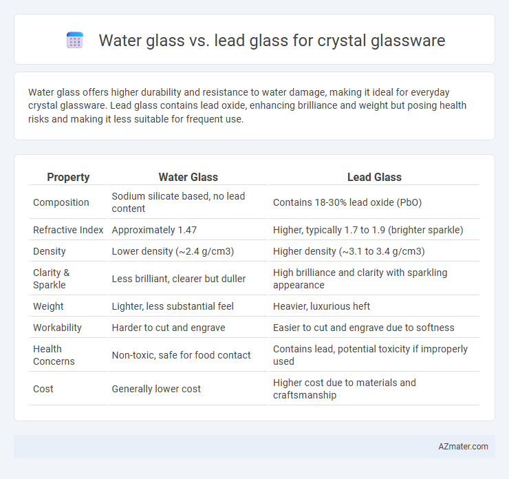 Water glass vs. lead glass for crystal glassware - What is The Difference?