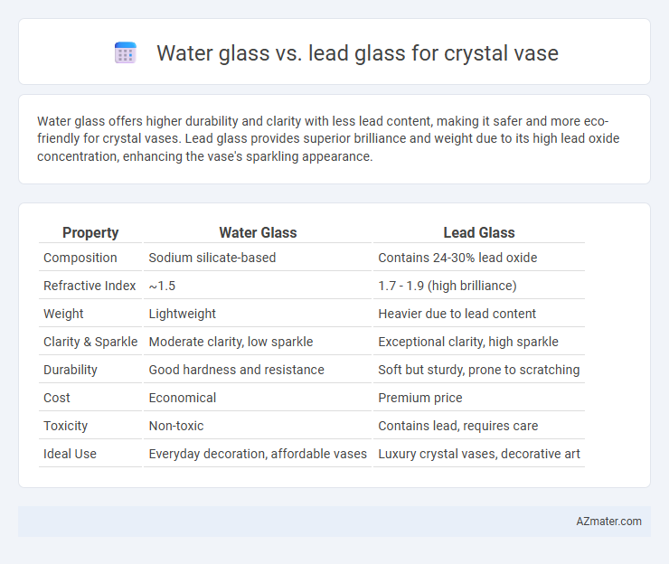 Water glass vs. lead glass for crystal vase - What is The Difference?