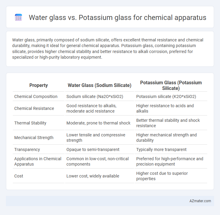 Water glass vs. Potassium glass for chemical apparatus - What is The Difference?