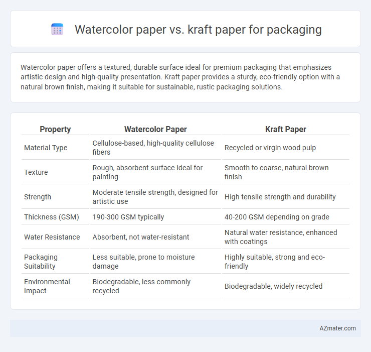 Watercolor paper vs. kraft paper for packaging - What is The Difference?