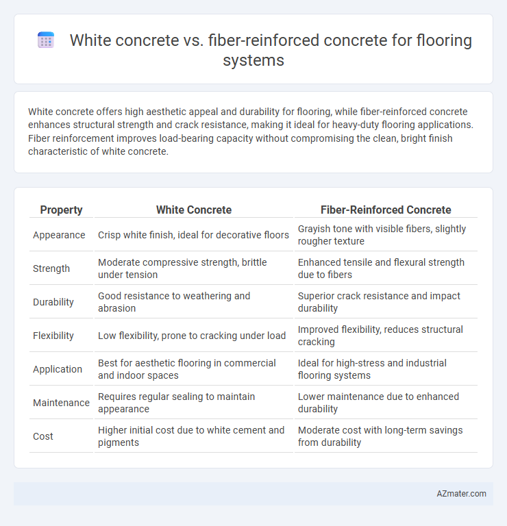 White concrete vs. fiber-reinforced concrete for flooring systems - What is The Difference?
