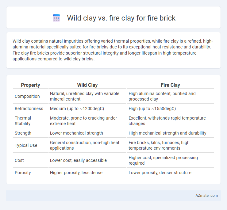 Wild clay vs. fire clay for fire brick - What is The Difference?