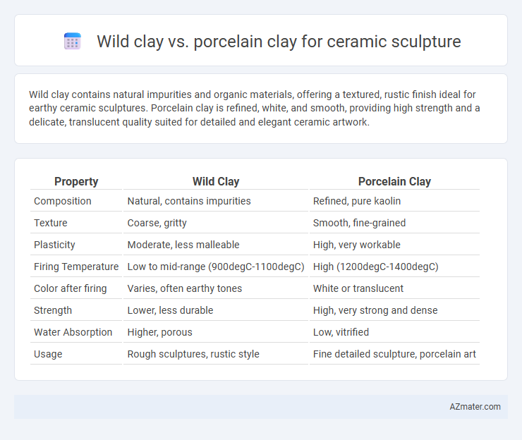 Wild clay vs. porcelain clay for ceramic sculpture - What is The Difference?