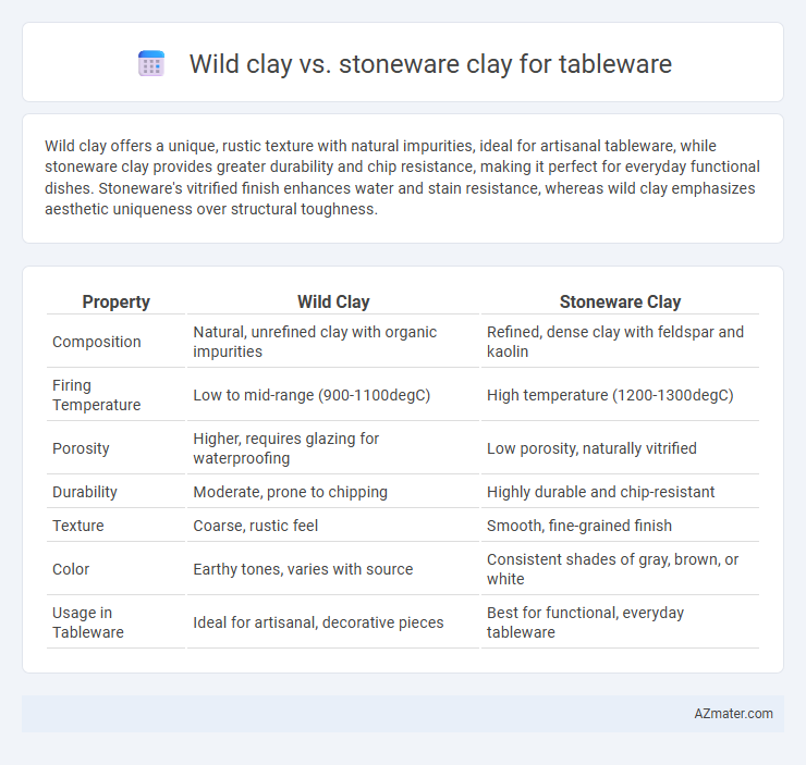 Wild clay vs. stoneware clay for tableware - What is The Difference?