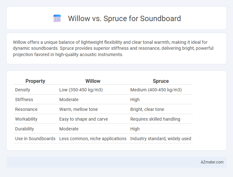 Willow vs. Spruce for Soundboard - What is The Difference?