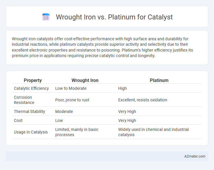 Wrought Iron vs. Platinum for Catalyst - What is The Difference?