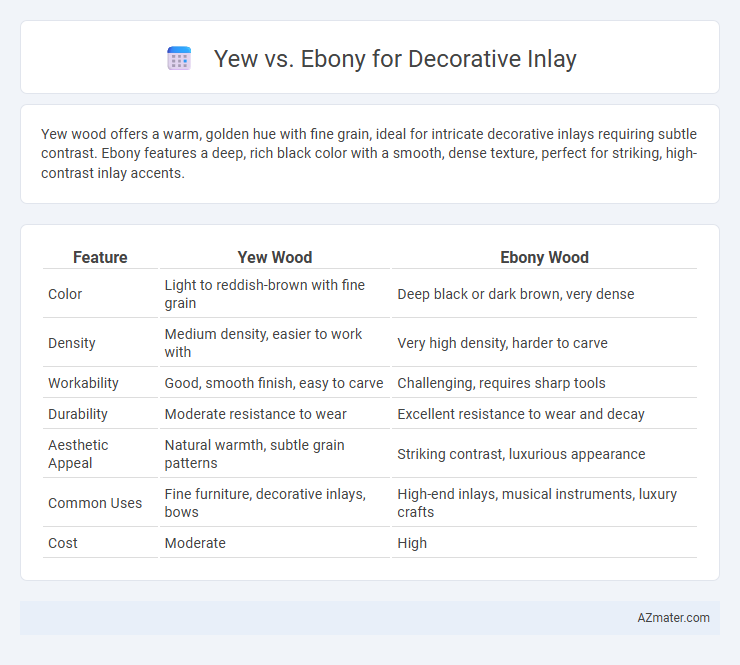 Yew vs. Ebony for Decorative Inlay - What is The Difference?