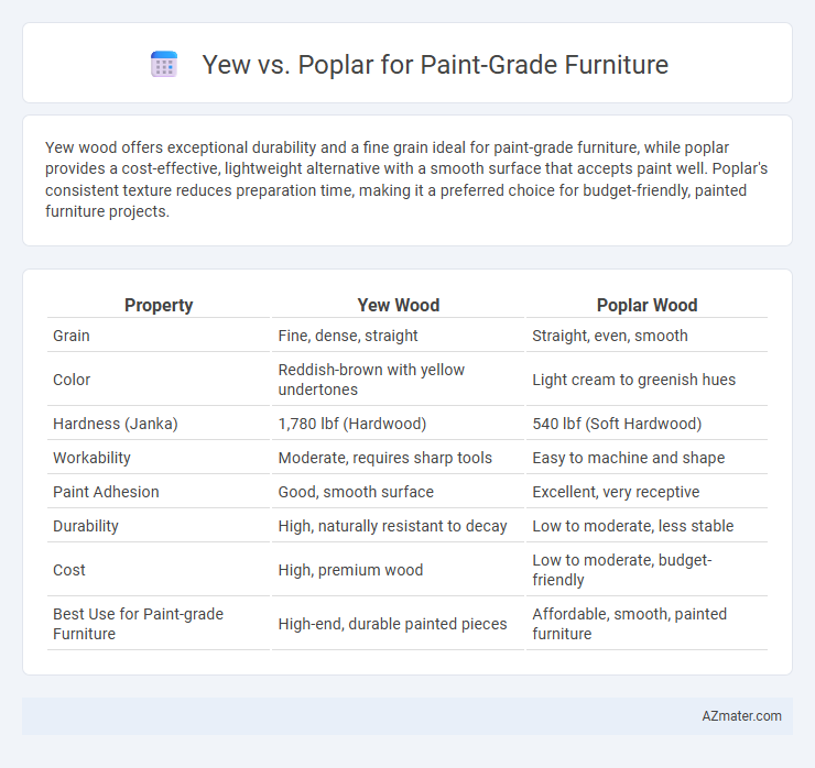 Yew vs. Poplar for Paint-Grade Furniture - What is The Difference?