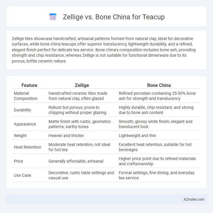 Zellige vs. Bone China for Teacup - What is The Difference?